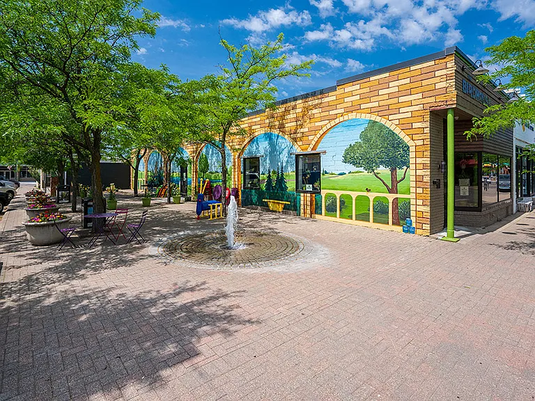 Look out for this beautiful mural in downtown Robinsdale after your in-person tour of Parker Station Flats!