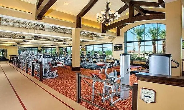 Extensive fitness areas.