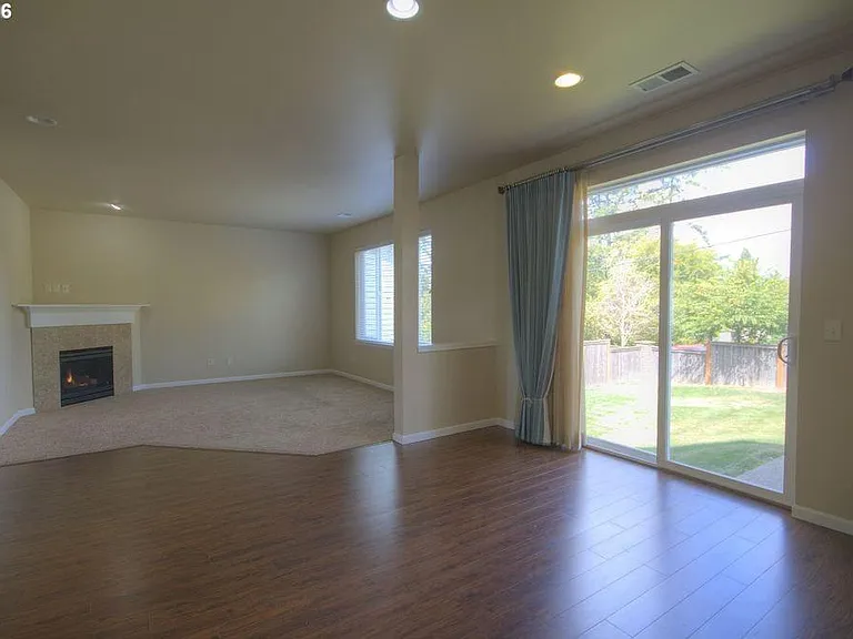 Kitchen to Family Room Back Yard