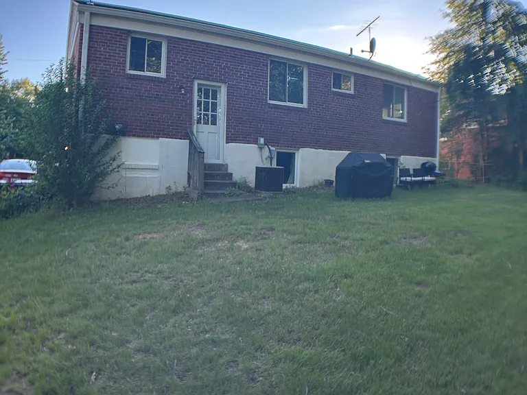 backyard is fenced