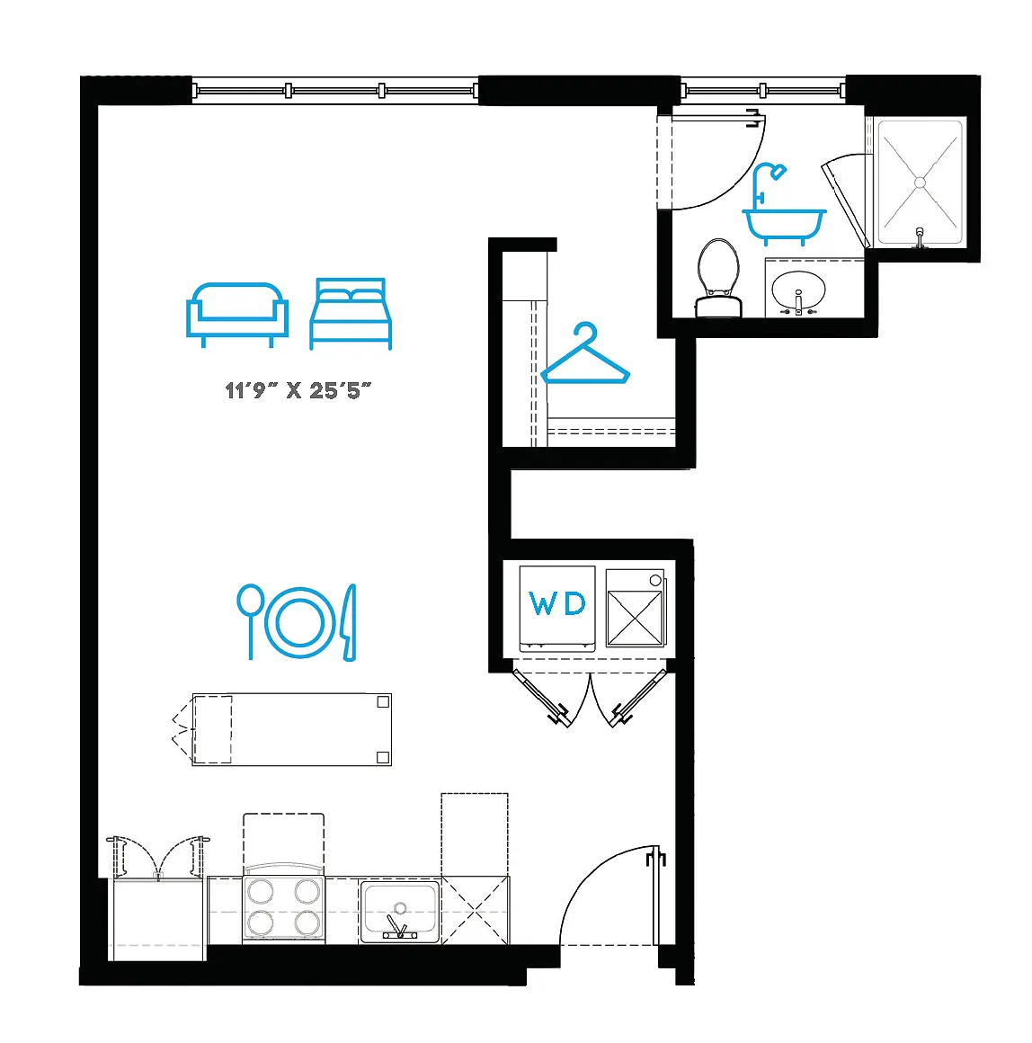 Floor plan S2 - Terrace
