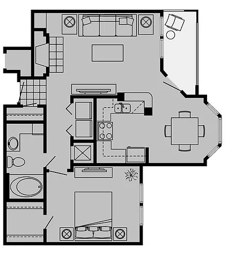 Floor plan B1