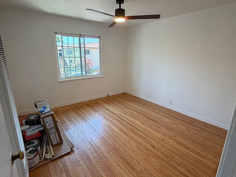 Bedroom, Refinished Hardwood Floors