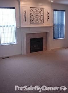 Living Room with Fireplace : This room is also wired for surround sound