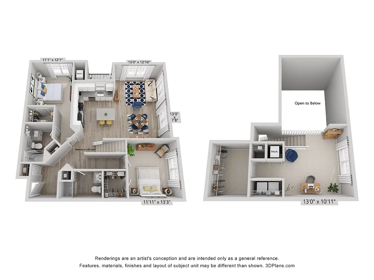 Floor plan B3 Loft Renovated