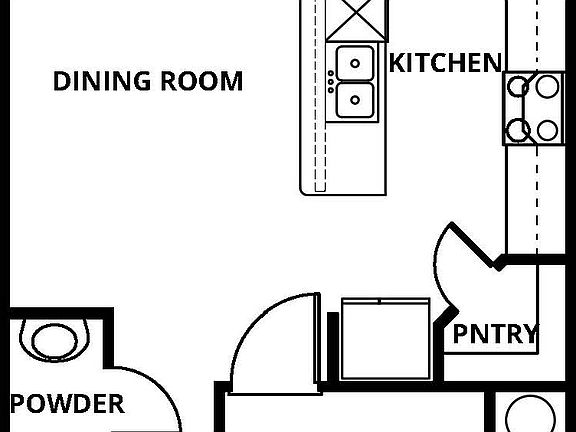 The first floor of the Robertson has the chef ready kitchen and spacious family room.