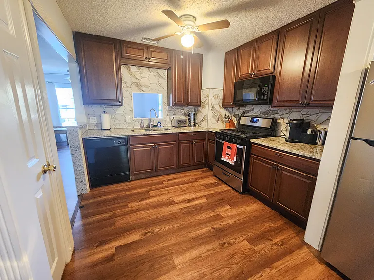 Kitchen from dining area
