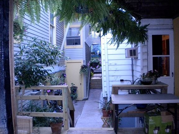 From rear apt looking streetward