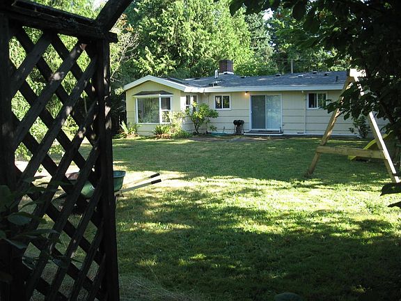 From shed in backyard corner