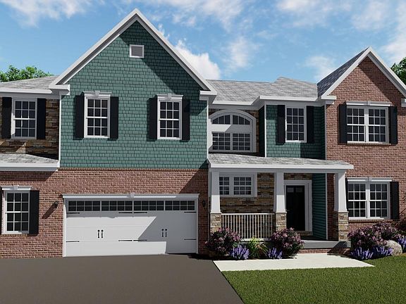 Elevation B Opt. Brick and Stone Front with Craftsman Porch