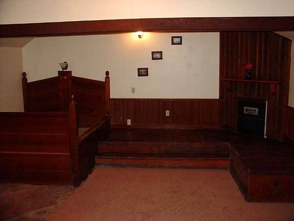 Built in Redwood Bed