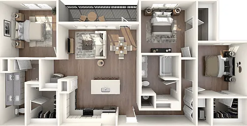 C1 Floorplan: 3 Bedroom, 2 Bathroom C1 Floorplan: 3 Bedroom, 2 Bathroom