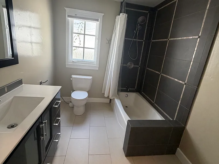 Modern spacious master bathroom