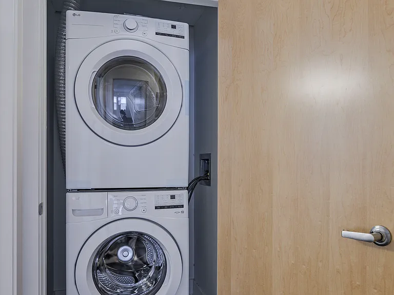 In-unit washer and dryer at The Sawyer.