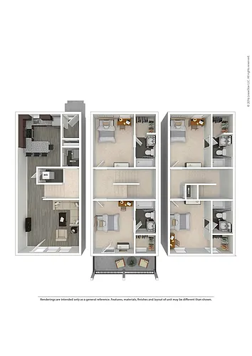 Floor plan 4 Townhome Upper Deck