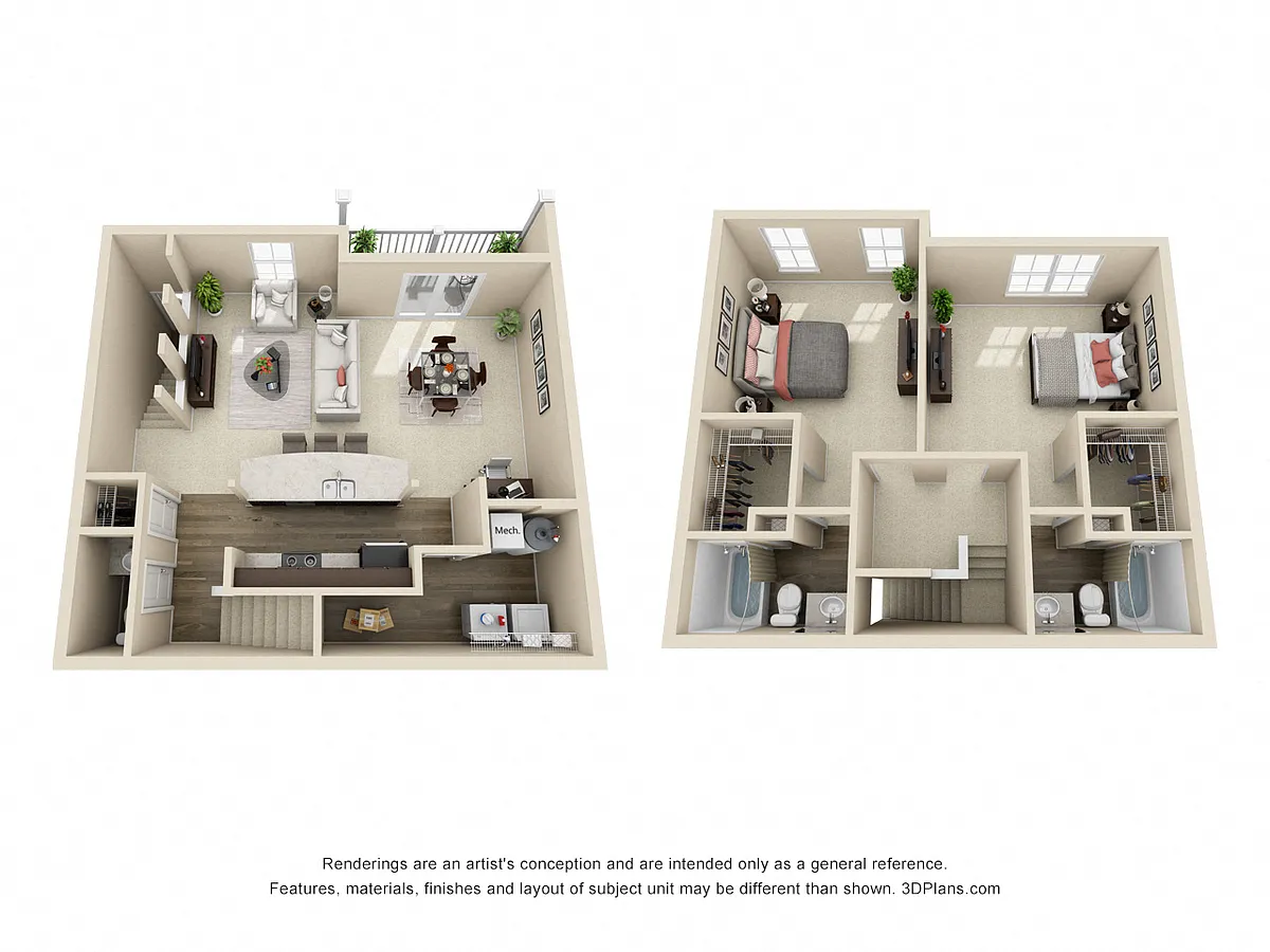 Floor plan The Hampton Townhome