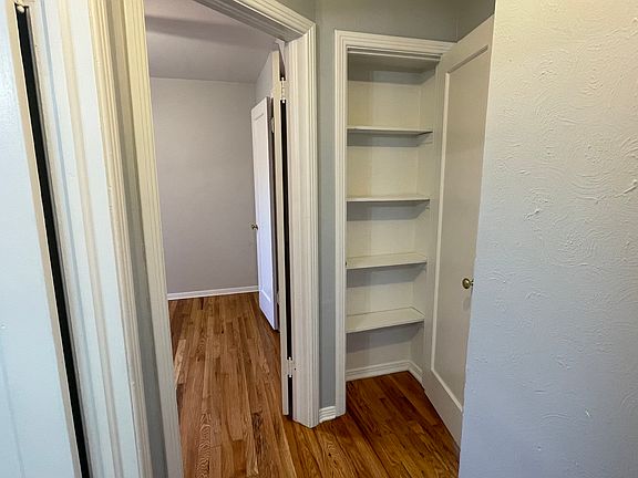 Front hallway with built in storage