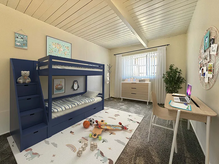 Unit #9 - Available Now - Virtually Staged to show potential furniture configurations.