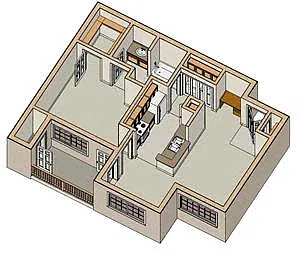 Floor plan 1X1