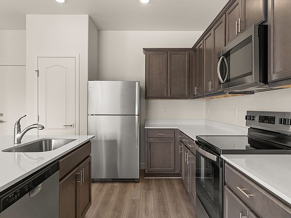 Each kitchen comes with stainless steel, upgraded appliances.