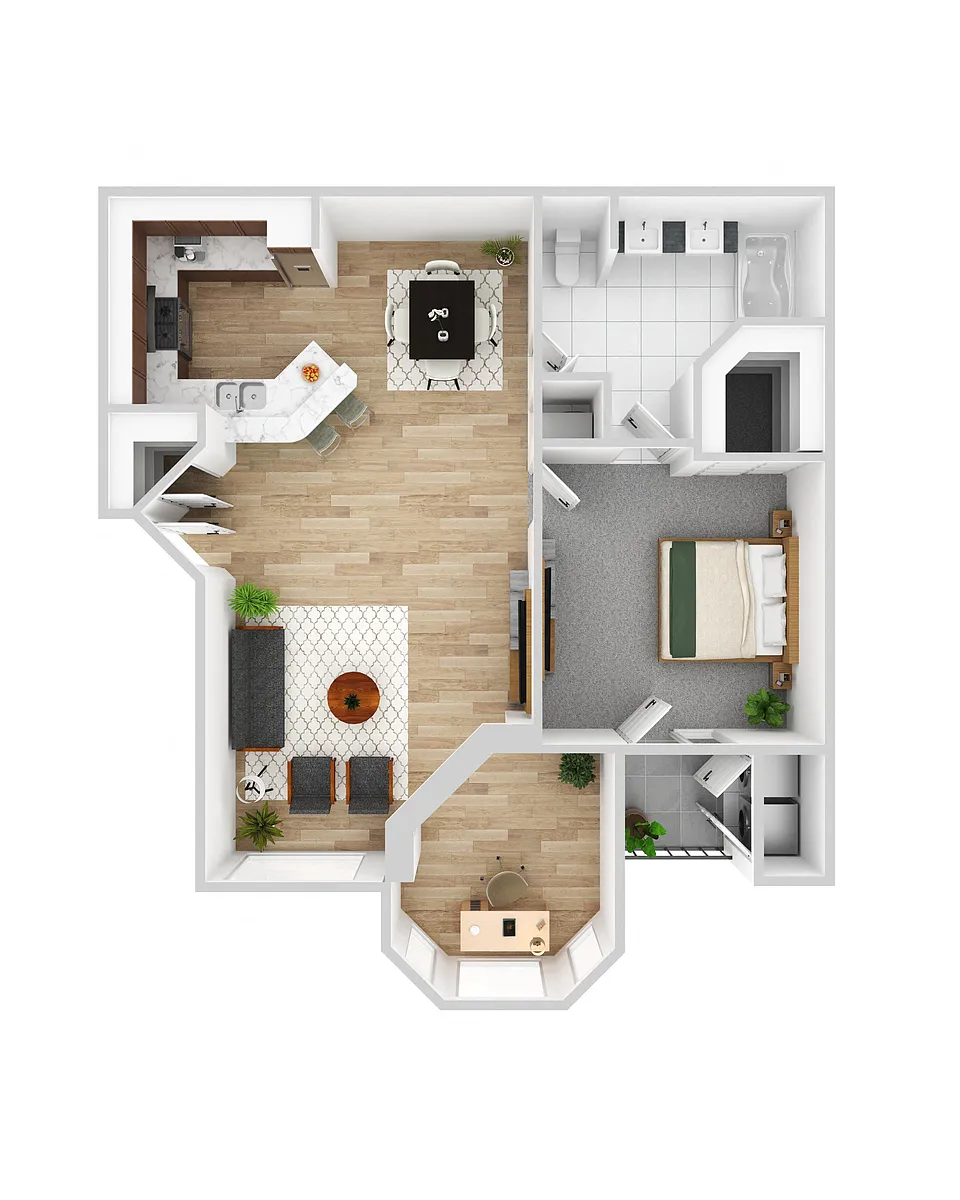 Floor plan A3 Renovated