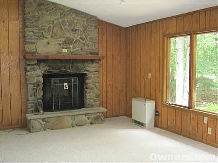 Wood Burning Fireplace in Living Room