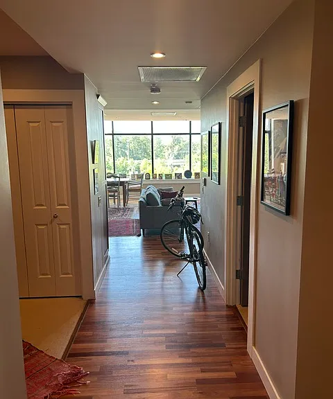 Entry hallway. Picture your bike instead of mine.
