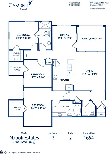 Floor plan Napoli Estates