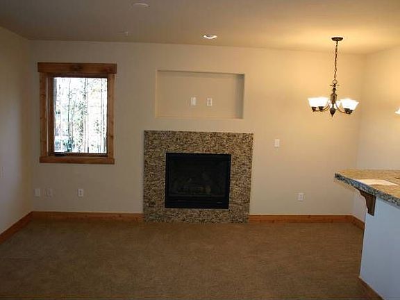 Living Room with cozy fir