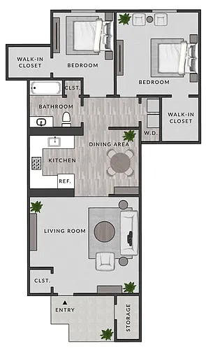 Floor plan B2 - 2X1