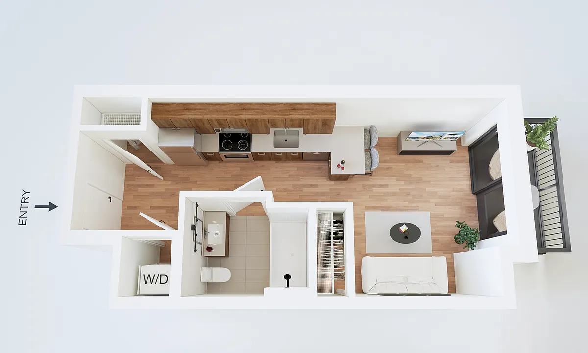 Floor plan Studio - Bridgewater