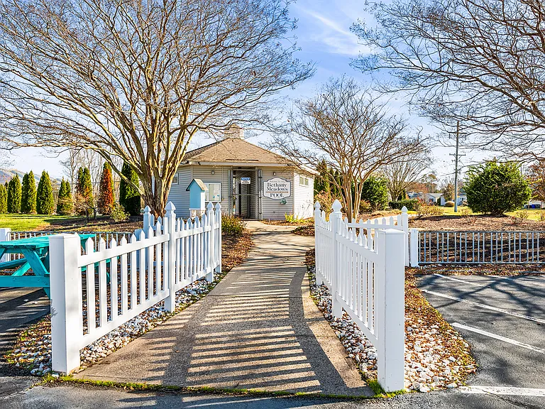 Bethany Meadows community has several walking trails and picnic tables throughout the neighborhood.