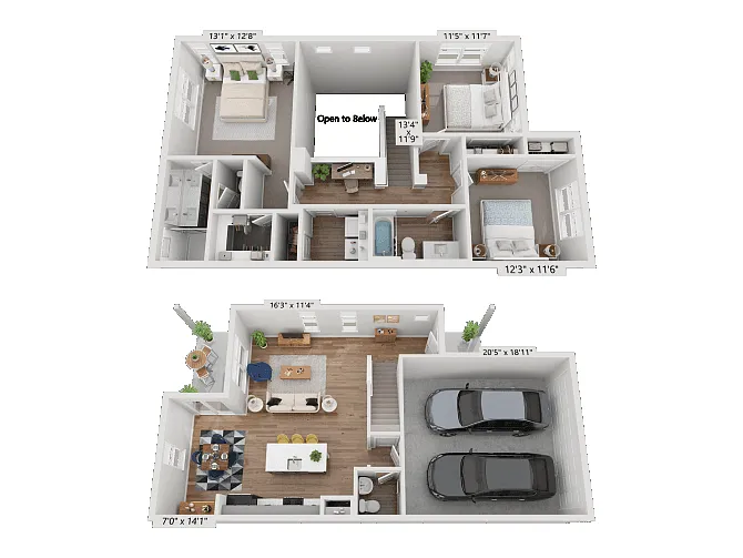 Floor plan Maroon