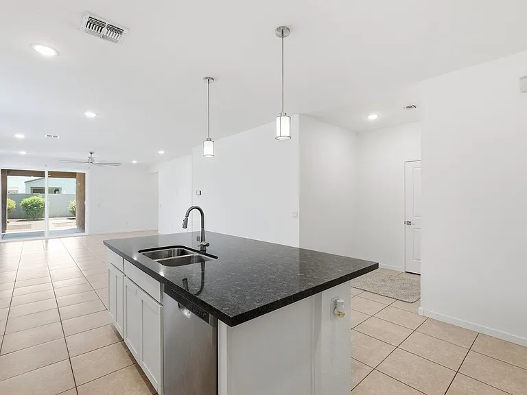 Kitchen into great room