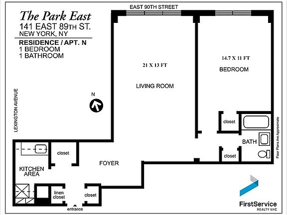 2nd image of 141 E 89th St APT 3N