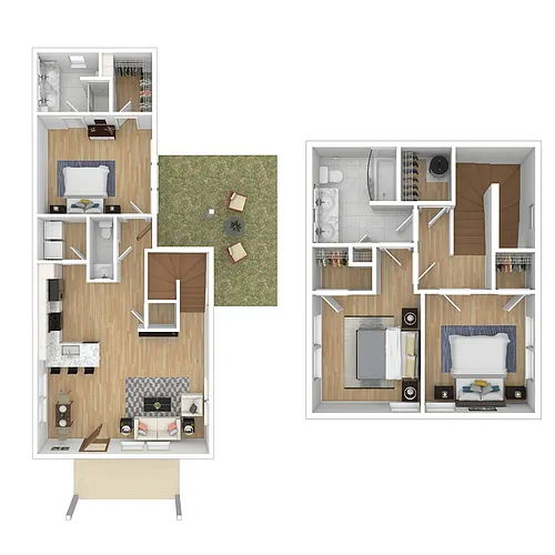 Floor plan Allatoona Twin (C1T)