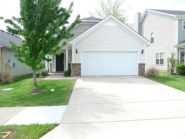 Front of the house, 2 car garage
