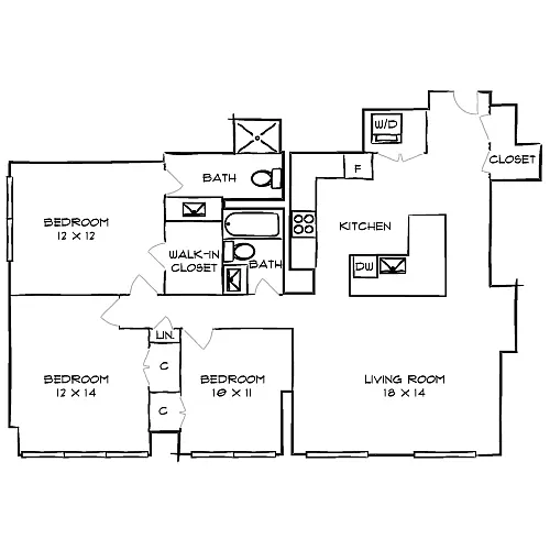 Floor plan Eakins
