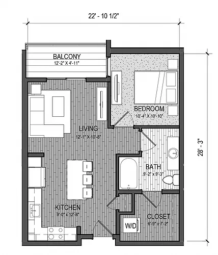 Floor plan The Cascade 1B