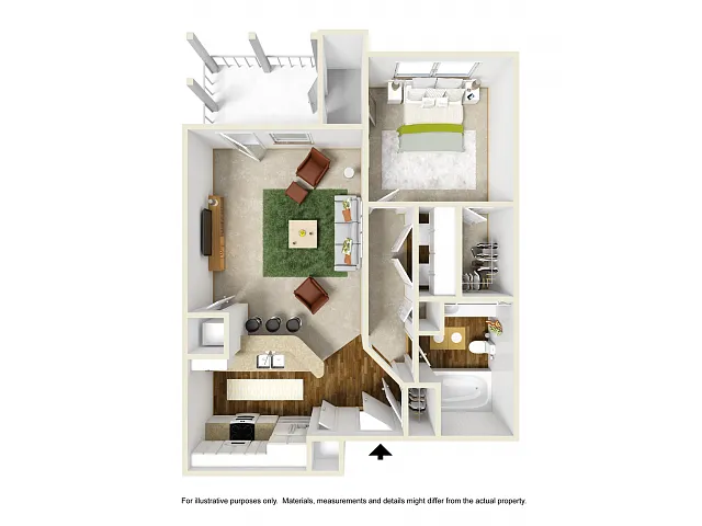 Floor plan Iris with Sunroom