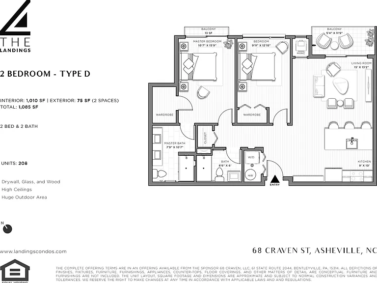 Floorplan 68 Craven St #208