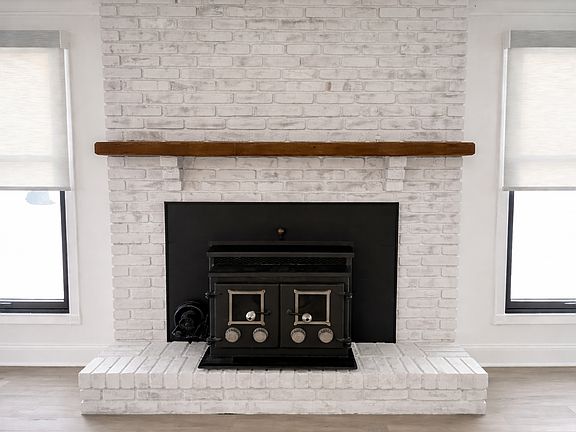 Elegant stove, convenient located in the formal room