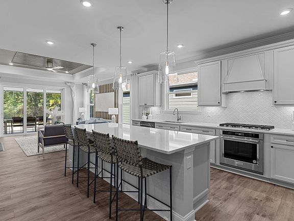 Spacious Flow Through the Kitchen