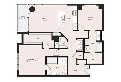 Floor plan B2-1