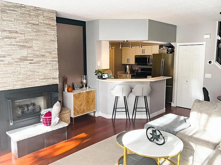 Open concept with hard flooring throughout the main level and modern, updated finishes