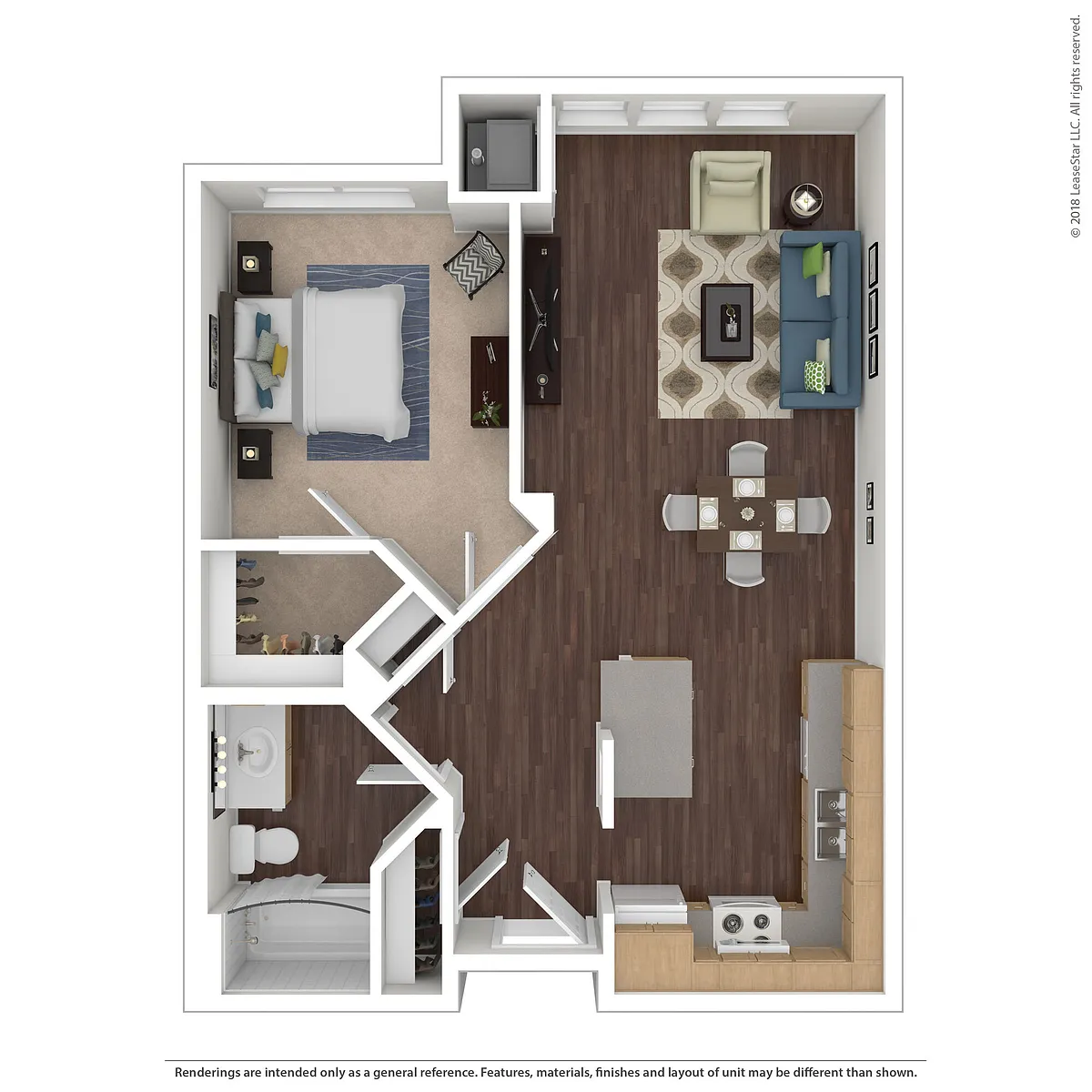Floor plan 1 Bedroom