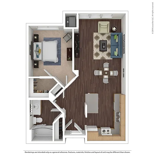 Floor plan 1 Bedroom