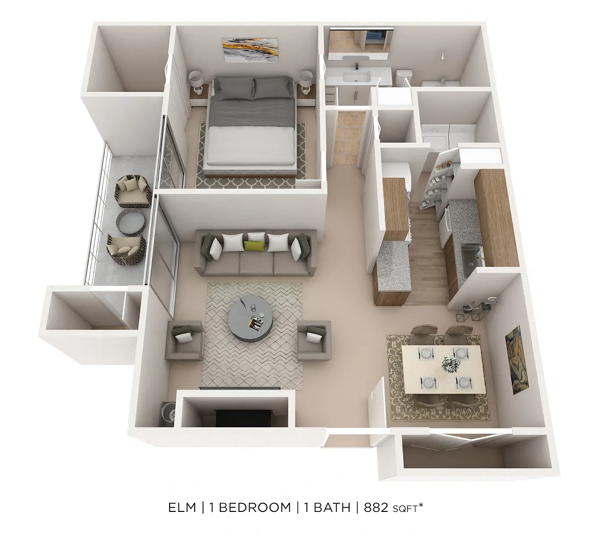 Floor plan One Bedroom