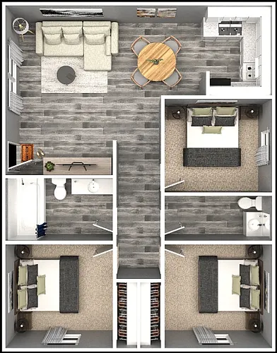 Floor plan 3 Bedroom