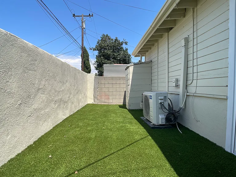 Small private yard